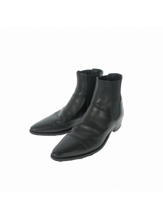 CELINE/Hector Chelsea Boots/Side Gore Boots/Size 38/Black | eBay Celine Chelsea Boots Side Gore Leather Shoes Black 42.5